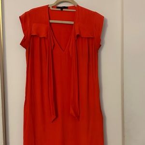 Gucci orange dress 100% silk